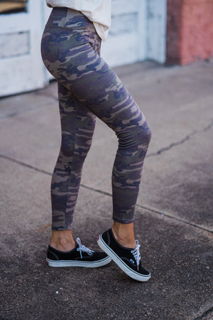 Camo Yoga Lounger - Olive