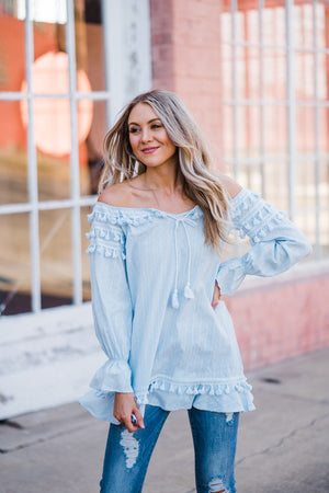 Pom-Poms n' Fringe Top