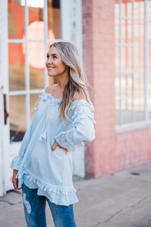 Pom-Poms n' Fringe Top