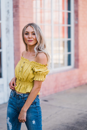 Off-the-Shoulder Ruffle Top