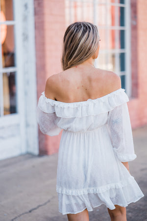 Off-the-Shoulder Ruffle Dress