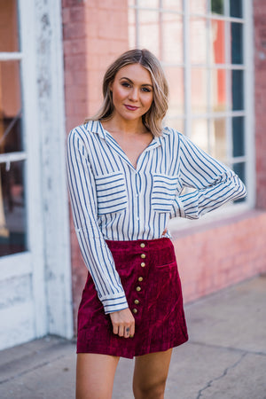 Stripes Mean Business Blouse