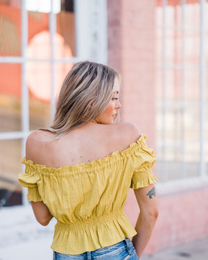 Off-the-Shoulder Ruffle Top